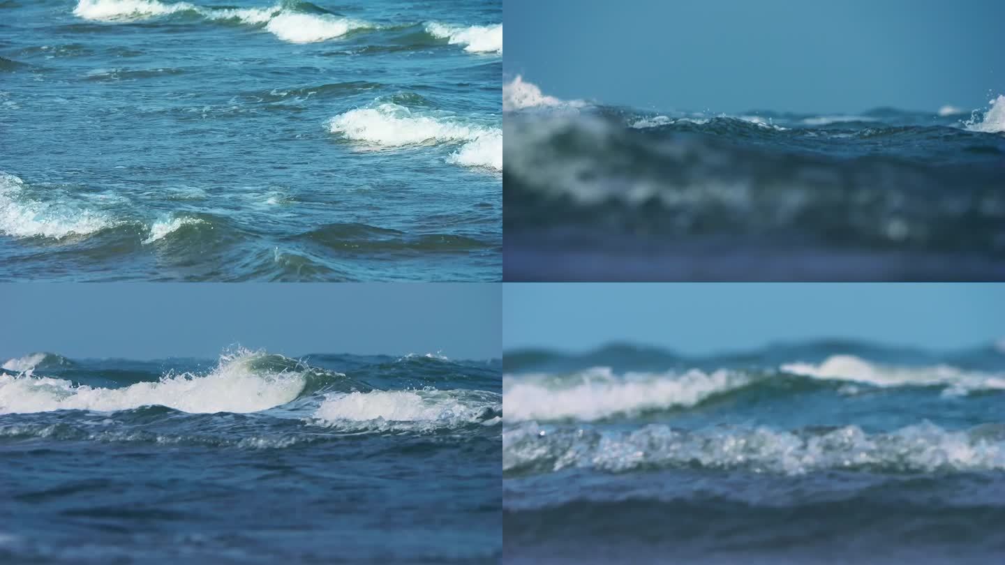 海边海浪大海浪花慢动作