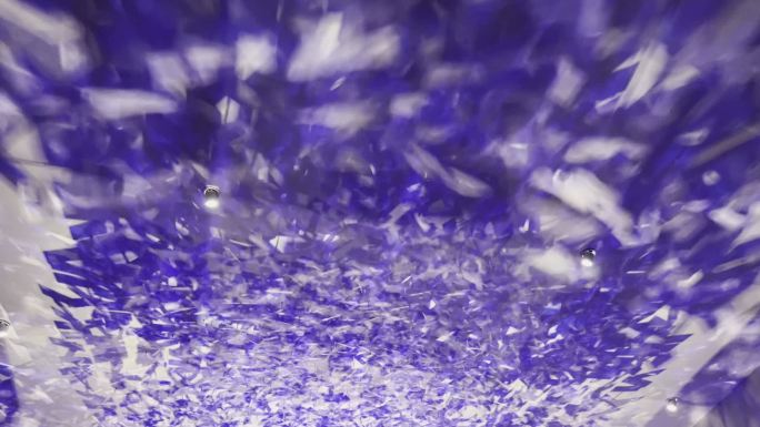 紫色水晶折射