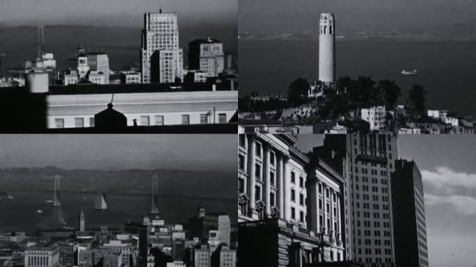 30年代40年代美国加州旧金山风景风光