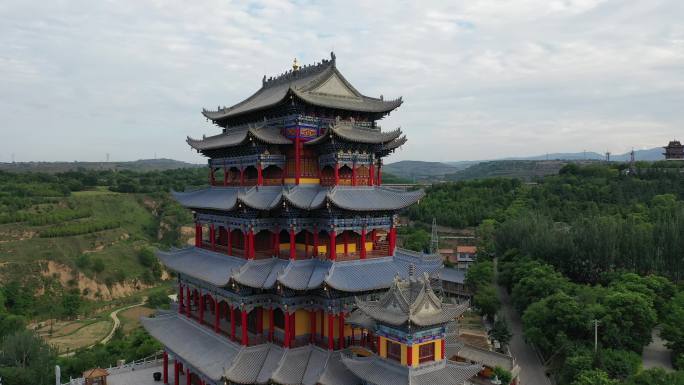 古建筑平凉园通寺塔南山公园