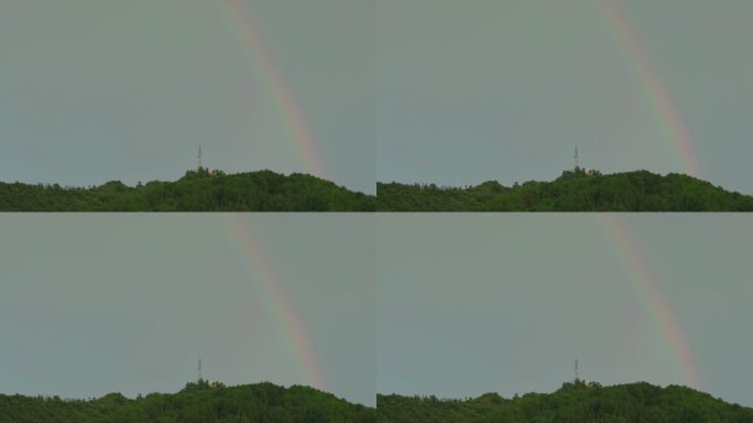 h雨后空中彩虹
