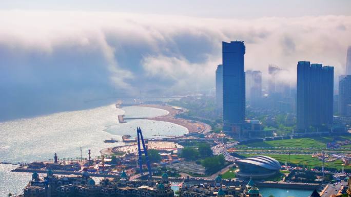 星海广场 城市建设 风起云涌 雾墙