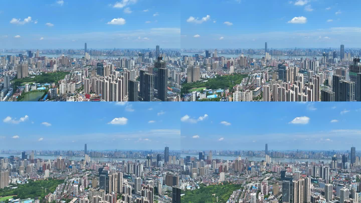 4K武汉城市大气航拍视频