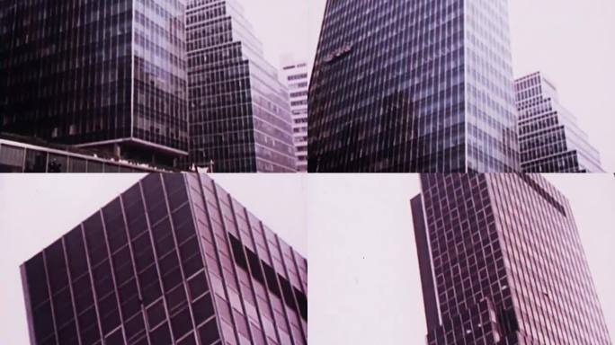 50年代60年代美国纽约曼哈顿摩天大楼