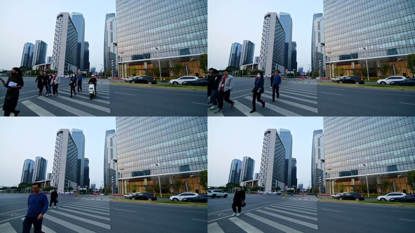 深圳市前海中央商务区十字路口