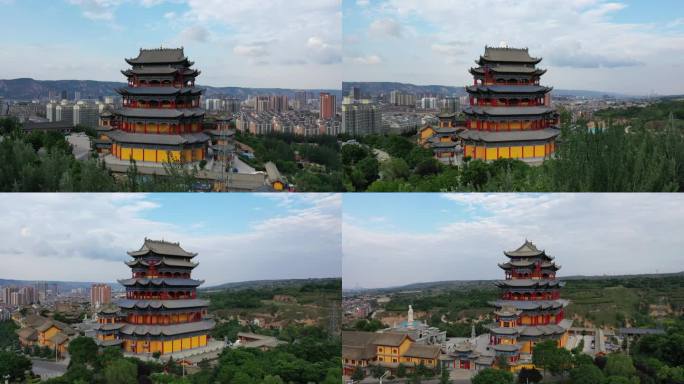 古建筑平凉园通寺塔南山公园