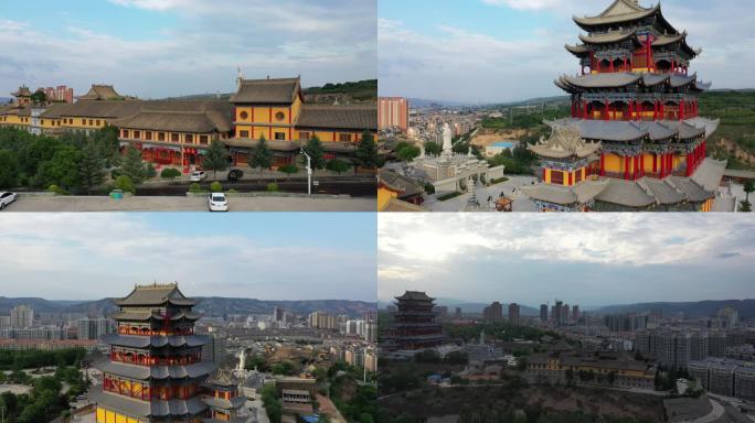 古建筑平凉园通寺塔南山公园