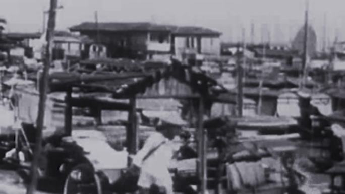 30年代广州渔民渔船船民珠江