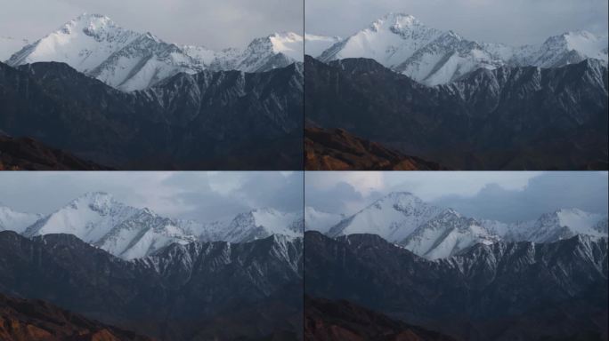 雪山丹霞延时摄影短视频素材