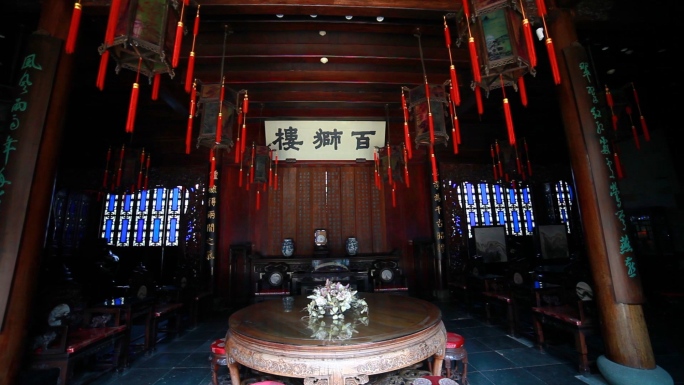 杭州胡雪岩故居中式豪宅古建筑