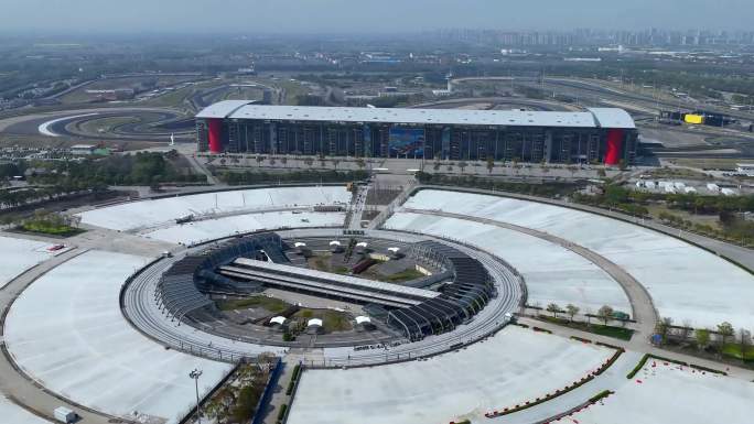4K 航拍延时 上海国际赛车场