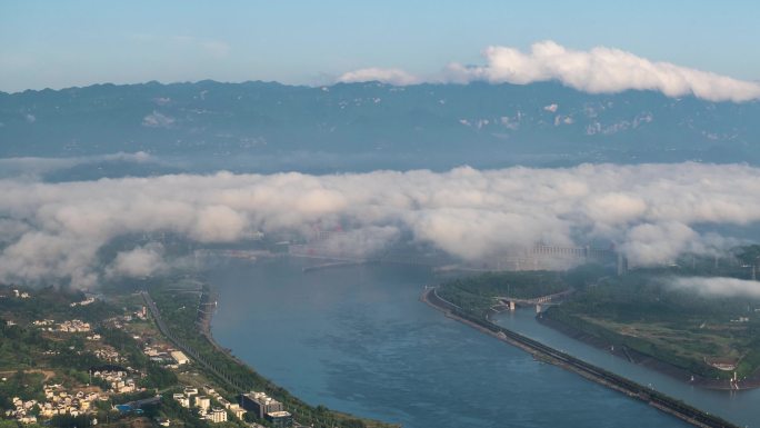 三峡大坝云海延时