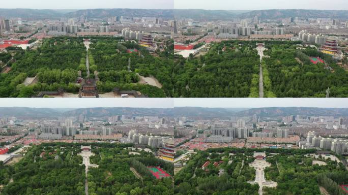 古建筑平凉园通寺塔南山公园