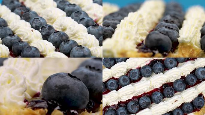 蓝莓蛋糕实拍展示