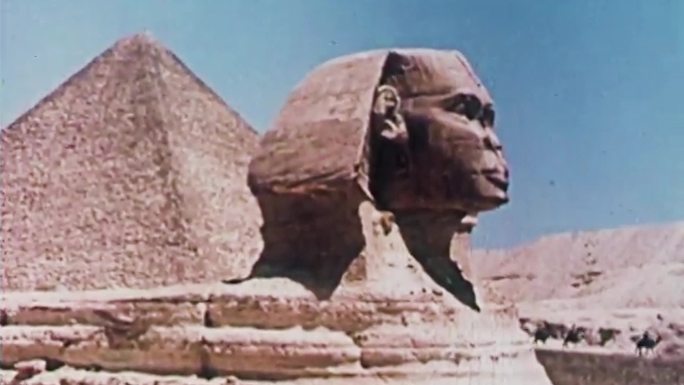 50年代埃及尼罗河金字塔