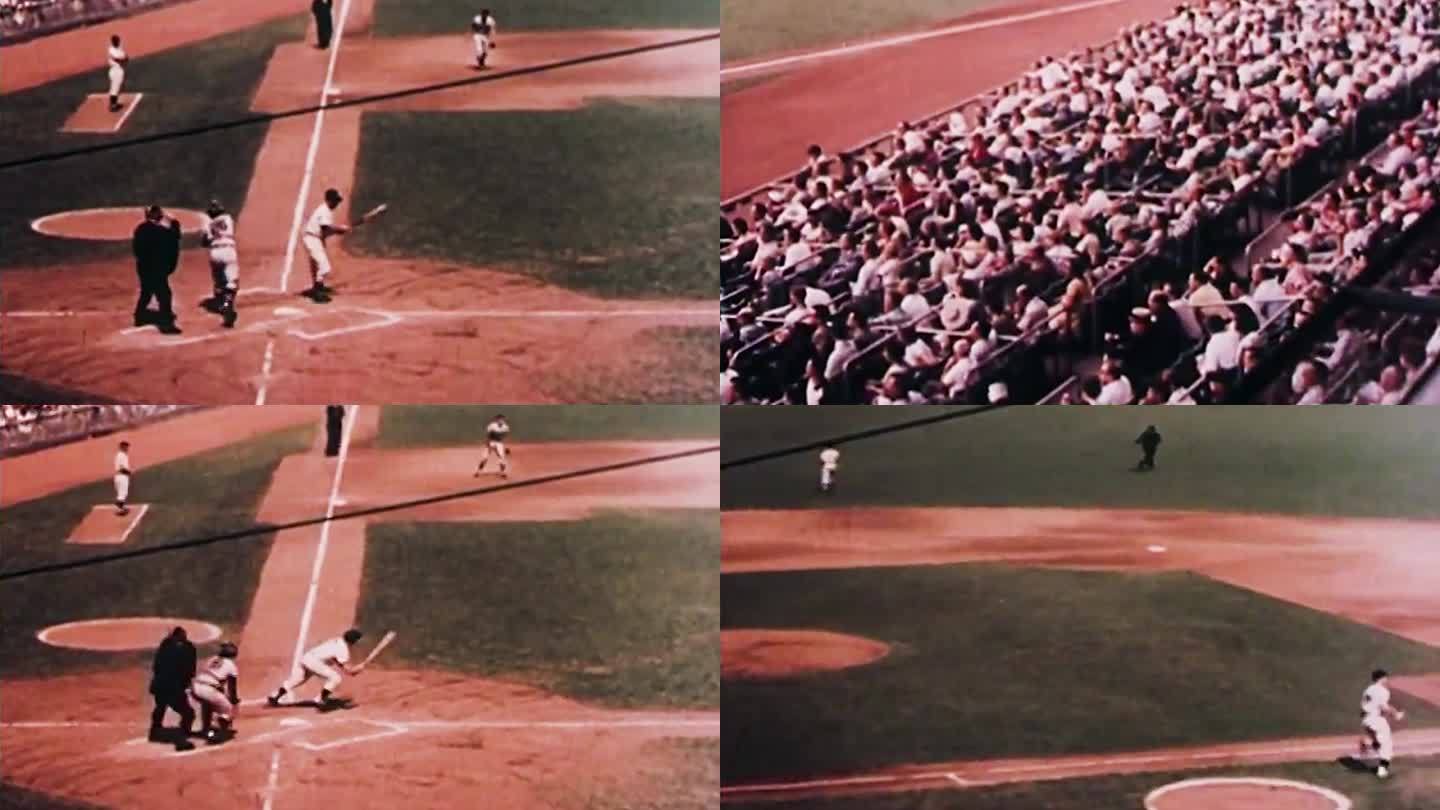 50年代60年代棒球场棒球比赛
