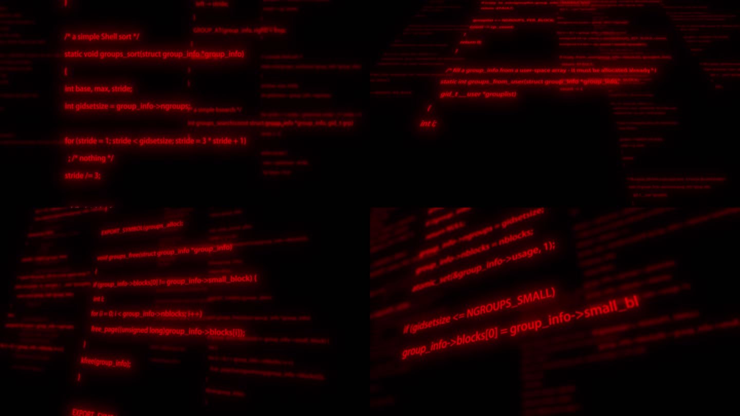 【视频】红色 科技 电脑 代码