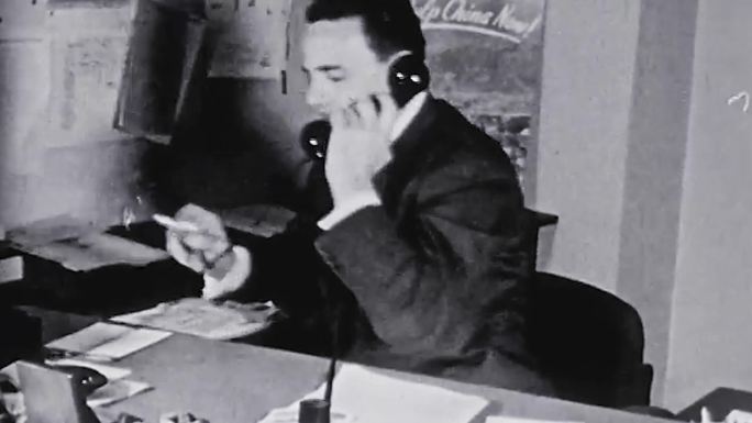 30年代40年代通信电话电报打字机报社