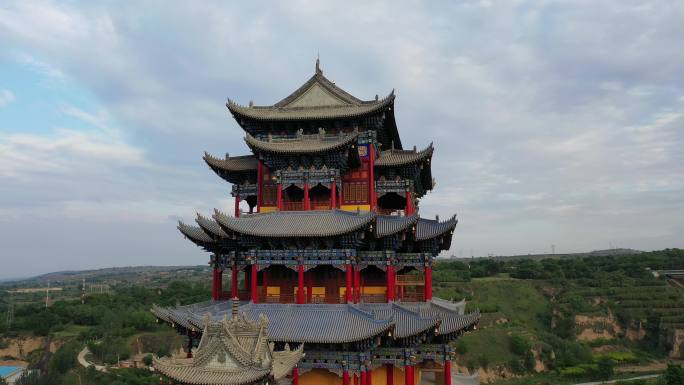 古建筑平凉园通寺塔南山公园