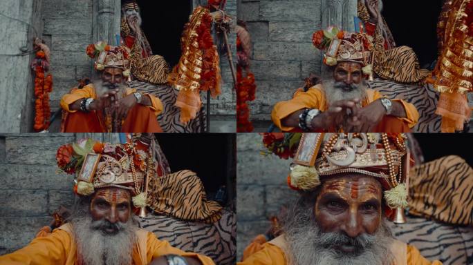 尼泊尔印度教苦行僧