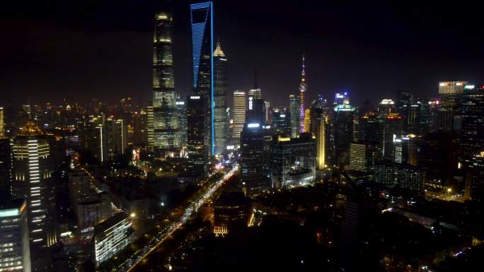 上海 陆家嘴夜景 提篮桥 远洋大厦  世