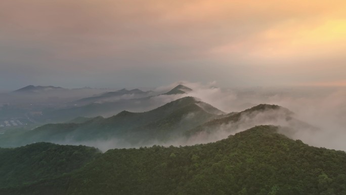 杭州半山风景区航拍