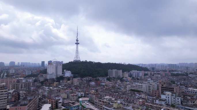 阳江城市航拍电视塔