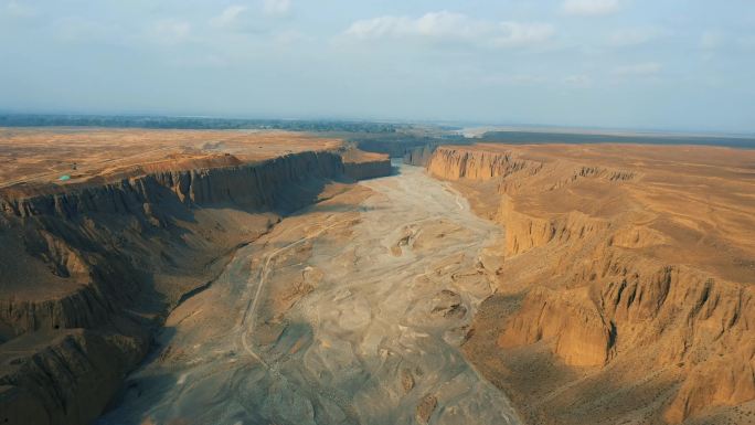 峡谷 峡谷裂缝航拍峡谷自然地理