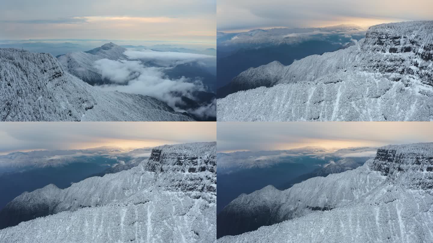 雪山航拍