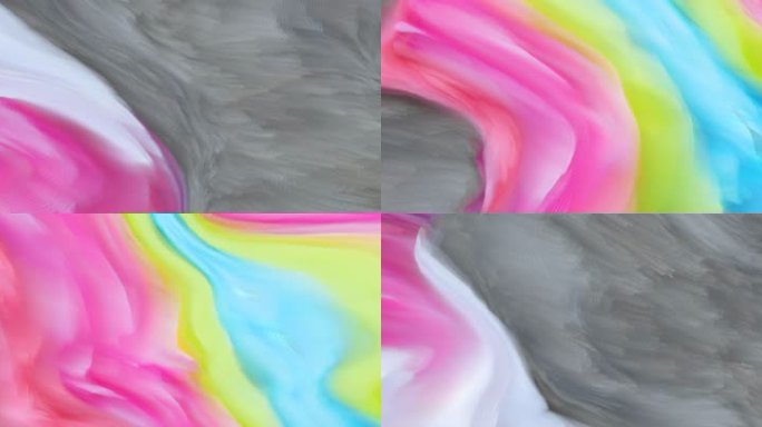 抽象背景艺术海浪涌动创意粒子视觉投影71