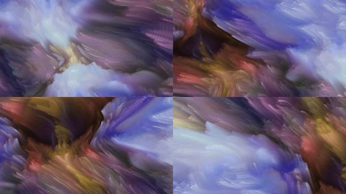 抽象背景艺术海浪涌动创意粒子视觉投影10