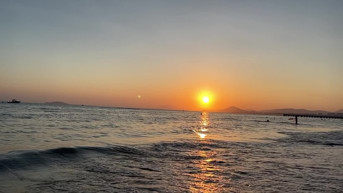 夕阳 海边 落日