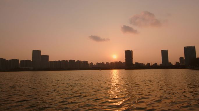 湖边夕阳 (2)