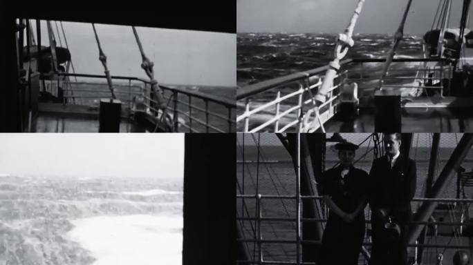 30年代轮船航海风浪