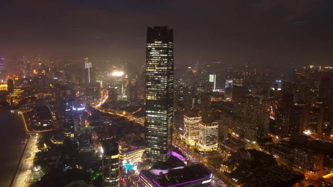 上海 陆家嘴夜景 提篮桥 远洋大厦  世