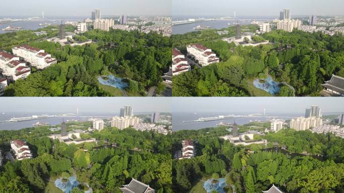 上海淞沪抗战纪念公园4K航拍原素材