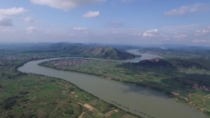 郁江航拍空境 江河航拍空境