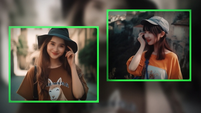 学校幼儿园母亲节母爱亲子夏令家庭相册绿色