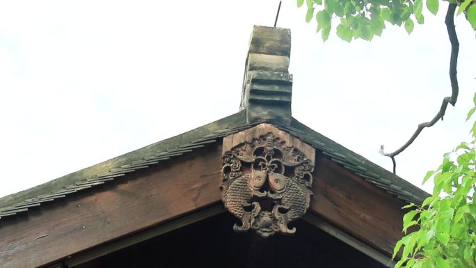 古式房子 屋顶雕饰