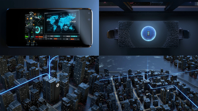 人工智能AI科技 C4D+AE工程文件