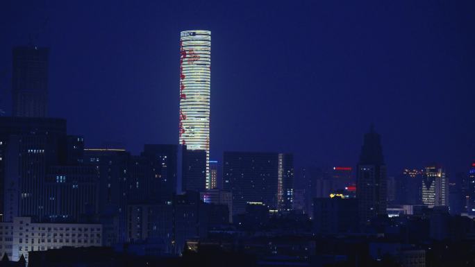 徐州市区苏宁广场夜景延时摄影