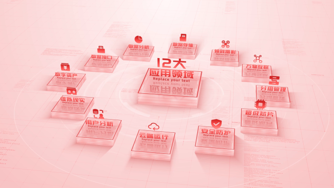 【12】红色立体项目分类包装