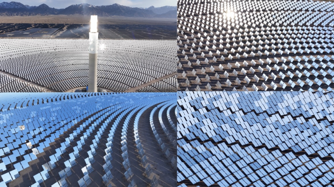 新能源光伏发电太阳能发电光热发电科技储能