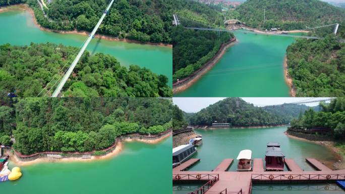 5.4K长沙石燕湖生态旅游景区航拍空镜