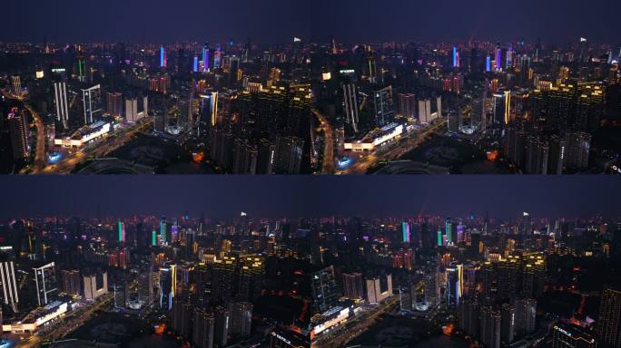 江汉区夜景航拍