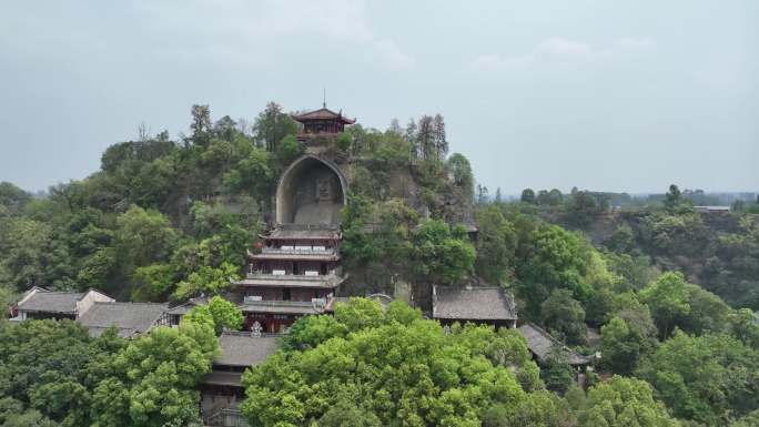 荣县大佛、大佛寺航拍视频