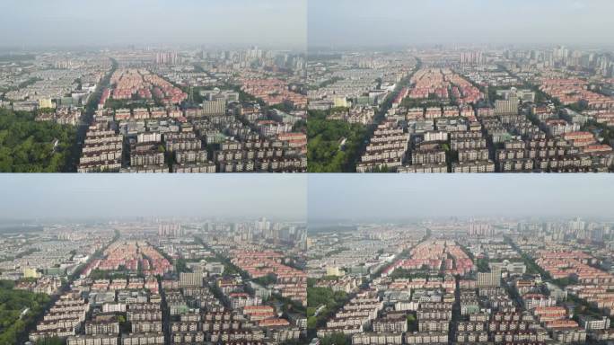 上海宝山区城区4K航拍原素材