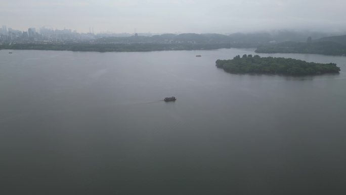 西湖全景航拍合集+小瀛洲岛螺旋上升