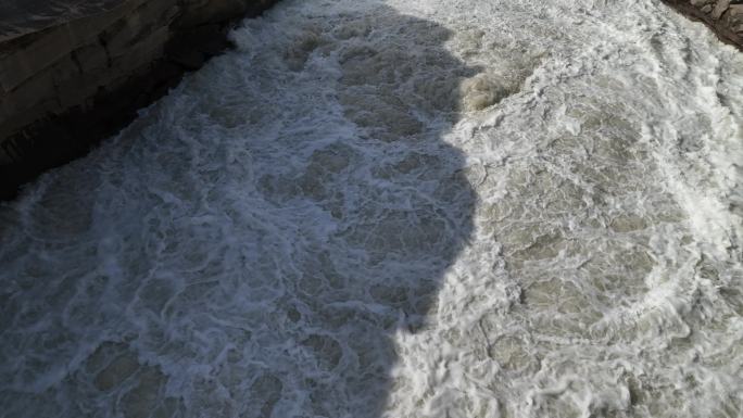 黄河水俯拍壶口瀑布江河山河河奔腾河流长江