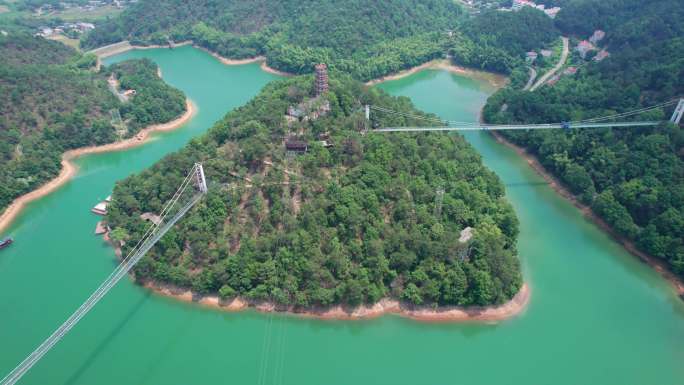 5.4K长沙石燕湖生态旅游景区航拍空镜